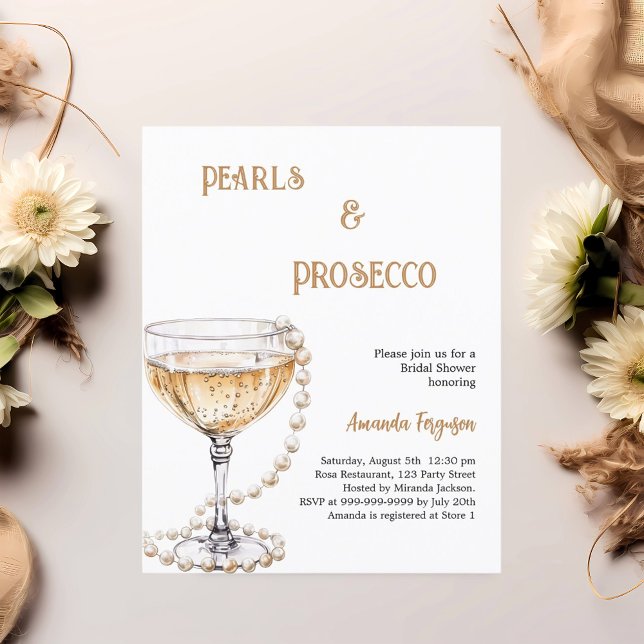 Pearls Chá de panela Prosecco (Criador carregado)