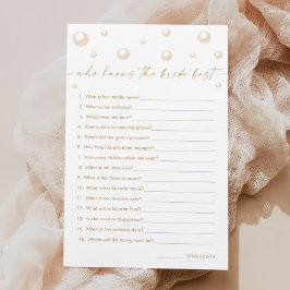 Pearls Chá de panela Prosecco Que Conhece A Noiva