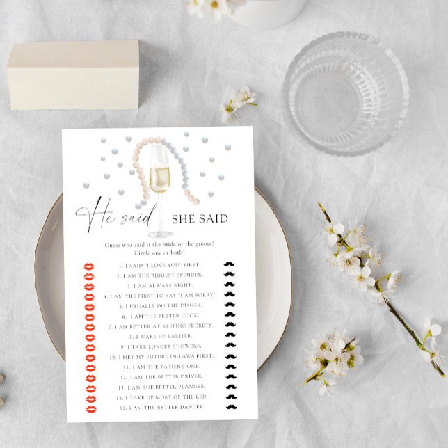 Pearls & Prosecco - Disse que ela disse chá de pan (Criador carregado)