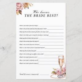 Pearls Prosecco que conhece o melhor jogo da noiva