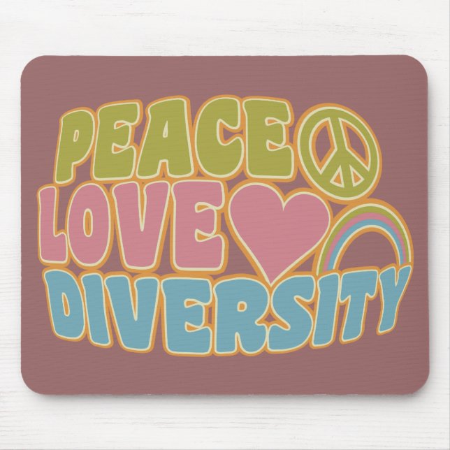 PEAVE LOVE DIVERSITY Mousepad (Frente)