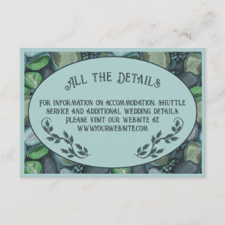 Pebbles de água - cartão de compartimento