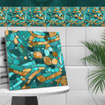 Pebbles Mosaic Art - Emerald e Dourado<br><div class="desc">Pebbles Mosaic Art - Emerald e Dourado</div>