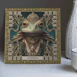 Peça de Arte Personalizável com Sapo de Espírito T