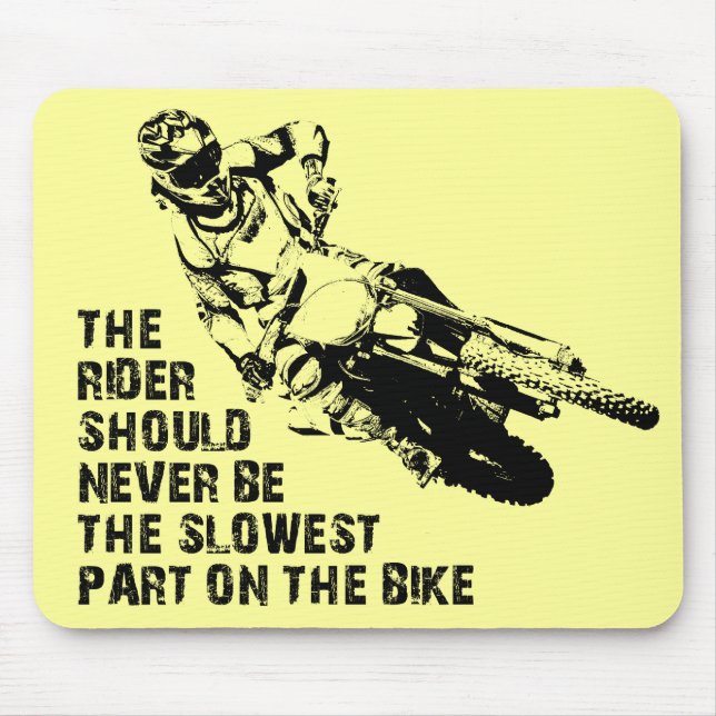 Peça Mais Lenta Bicicleta Motocross Mousepad Engra (Frente)
