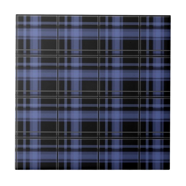 Peça riscada com xadrez sem costura com tartan (Frente)