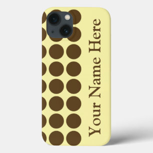 Pecan Cream Neutral Dots com nome
