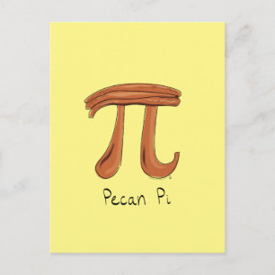 Pecan Pi Fofo Dia do Pi Cartão Postal