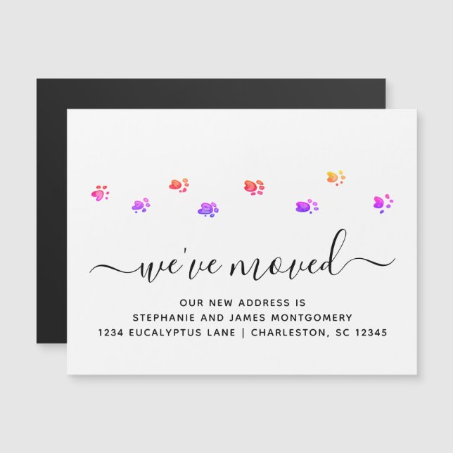 Peças Andando Coloridas Movendo Novo Magnet De End (Frente/Verso)