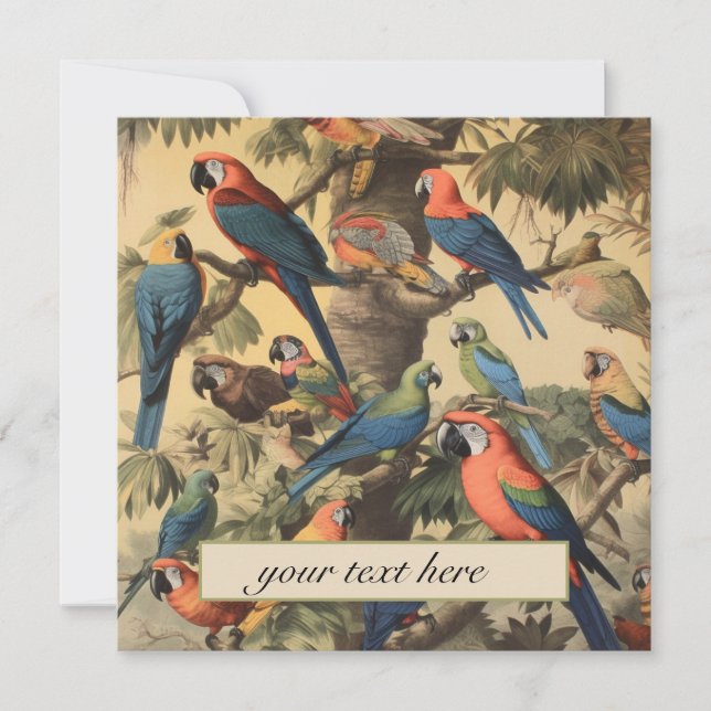 Peças de cena botânica de safra personalizáveis (Frente)