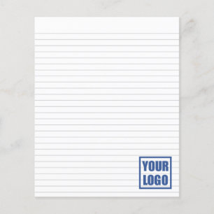Peças de papel vinculadas ao logotipo da empresa