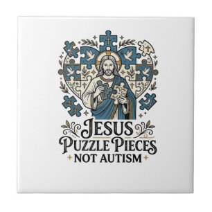 Peças do Quebra-Cabeça de Jesus Não Autismo Peças