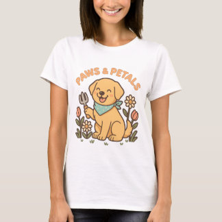 Peças e Petais - Camiseta de cão de jardinagem par