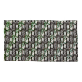 Peças retangulares esculpidas e manchadas, cinzas