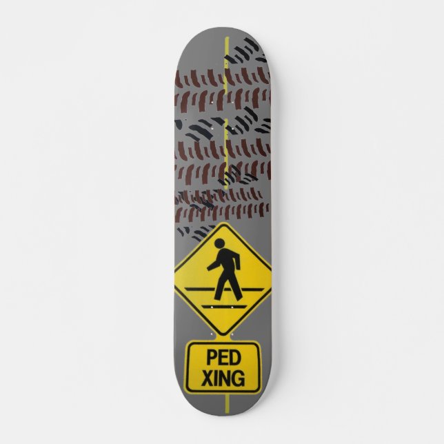 Ped Cruzando o skateboard (Frente)