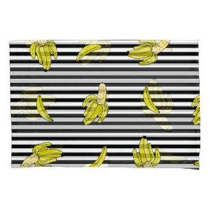 Pedaços de bananas de cartoon: estilo retrô.