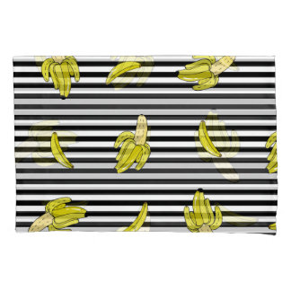 Pedaços de bananas de cartoon: estilo retrô.