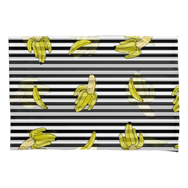 Pedaços de bananas de cartoon: estilo retrô. (Frente)