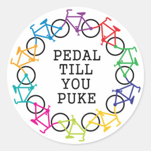 Pedal até que você Puke a etiqueta