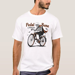 Pedal Bone para camisetas de ciclismo do Halloween