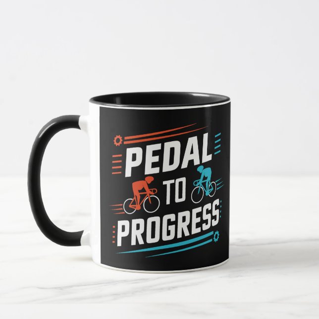 Pedal para o Progresso, canecas de ciclismo (Esquerda)