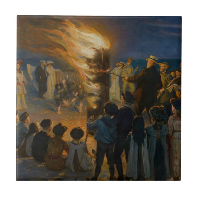 Peder Severin Kroyer - Fogueira de Eva Bonfire (Frente)