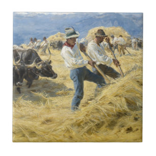 Peder Severin Kroyer - Threshing in the Abruzzi