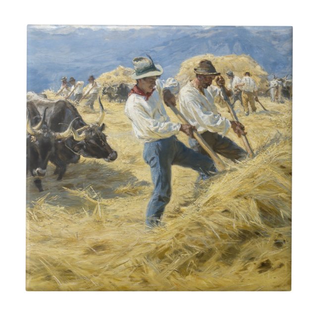 Peder Severin Kroyer - Threshing in the Abruzzi (Frente)