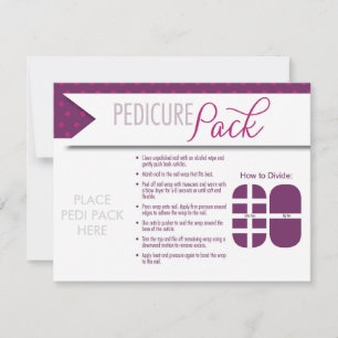 Pedicure Pack - Placa com envelope