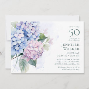 Pedido de Cartão de Aniversário para Hydrangeas Az