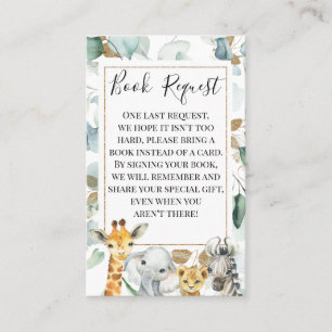 Pedido de Inserção do Livro de Animais Safari Dour