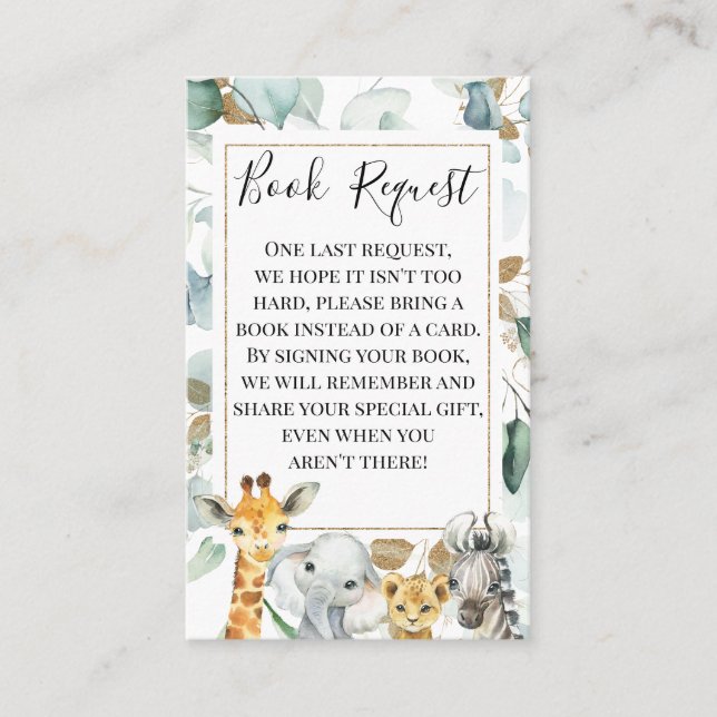 Pedido de Inserção do Livro de Animais Safari Dour (Frente)