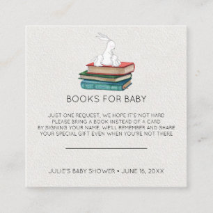 Pedido de Livro Inserção para Chá de Bebê de Coe