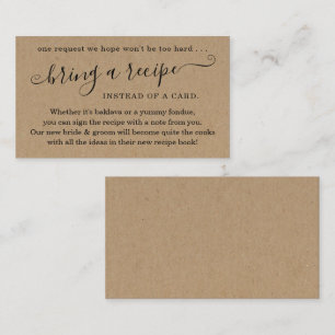 Pedido de Receita para Convite de Chuveiro de Casa