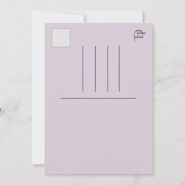 Pedido Personalizado Convite RSVP Imani & Dakota (Verso)