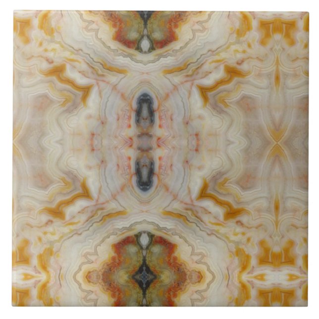 Pedra de Agate Natural, Cores Autênticas e Design (Frente)