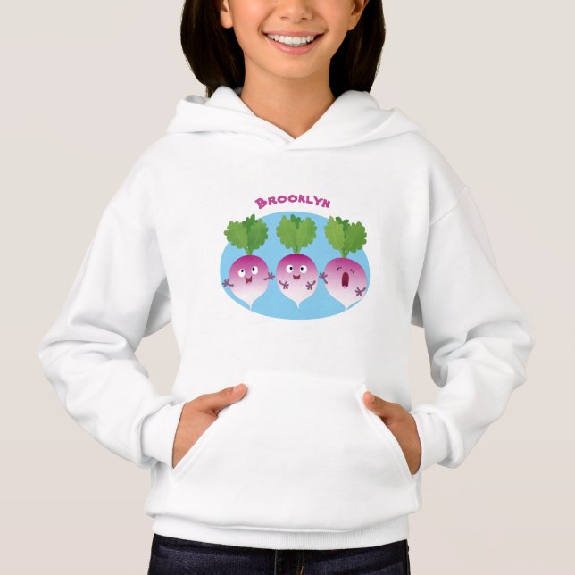 Pedra de desenho animada de verduras e legumes (Frente)