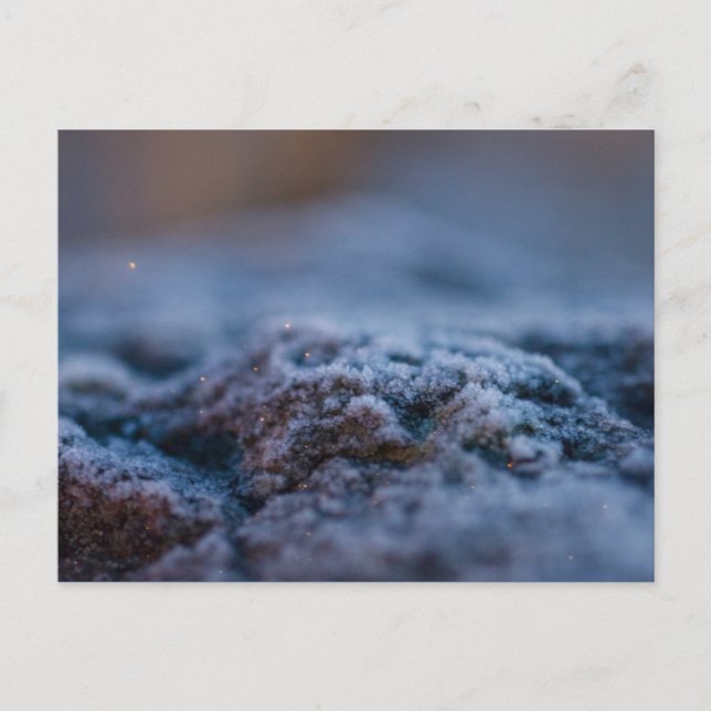 Pedra gelada à noite CC0298 Cartão postal (Frente)