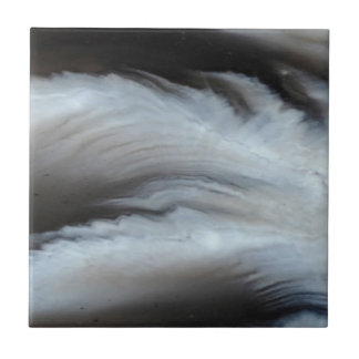 Pedra natural legal emplumada da ágata preta