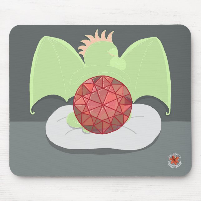 Pedra Preciosa e Dragões Mouse Pad de Julho (Frente)