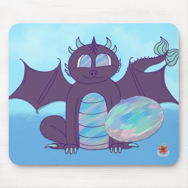 Pedra Preciosa e Dragões Mousepad de Outubro (Frente)