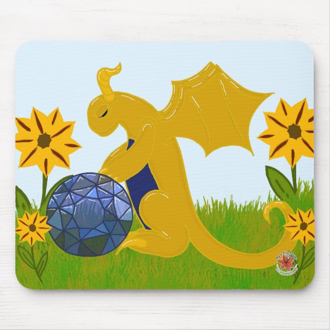 Pedra Preciosa e Dragões Mousepad de Setembro (Frente)