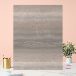 Pedra Travertina Afiada Cogumelo Taupe Minimalista