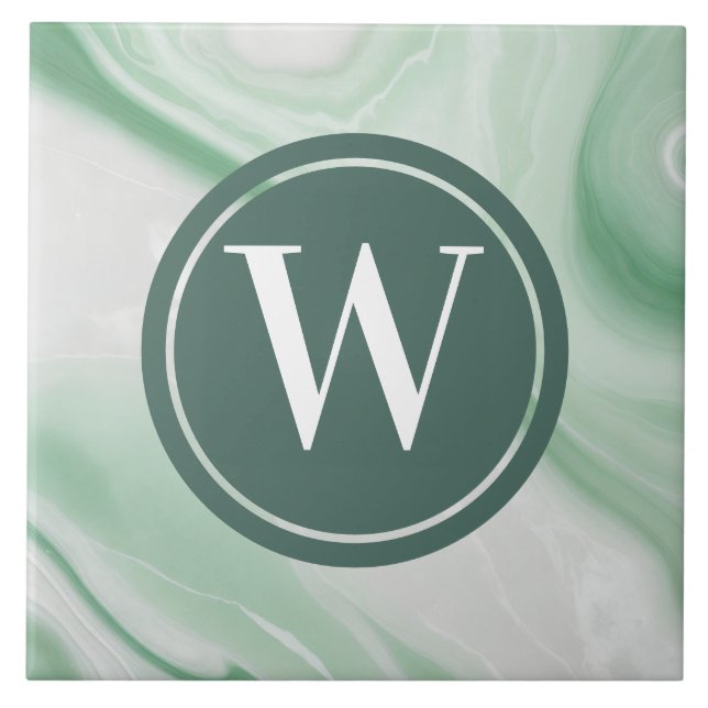 Pedra verde verde-Azulejo do Mar Verde-Mármore-cla (Frente)