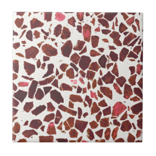 Pedra Vermelha Abstrato Cherry Red Marble Modern T