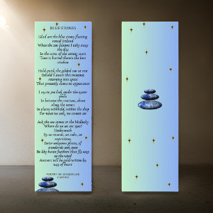 Pedras Azuis De Poesia Para Marcadores De Páginas