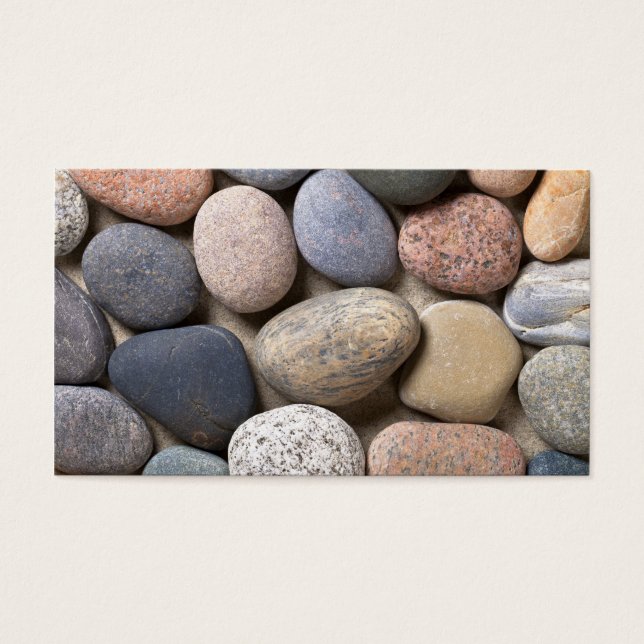 Pedras De Pebble Na Areia Para Fundo (Frente)