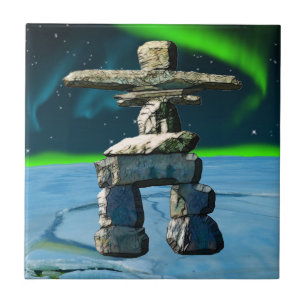 Pedras do espírito do nativo americano de Inukshu
