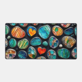 Pedras Pintadas Decorativas Brilhantes