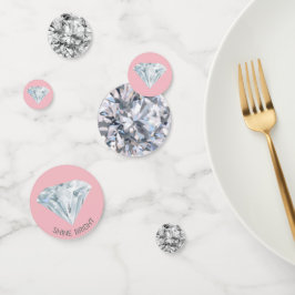 Pedras Preciosas de Diamante Chic em Mesa de Ouro